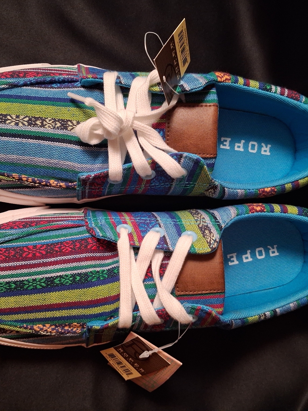 Roper Women’s 10.5 Aztec Southwestern Multicolor Canvas Sneakers NWT